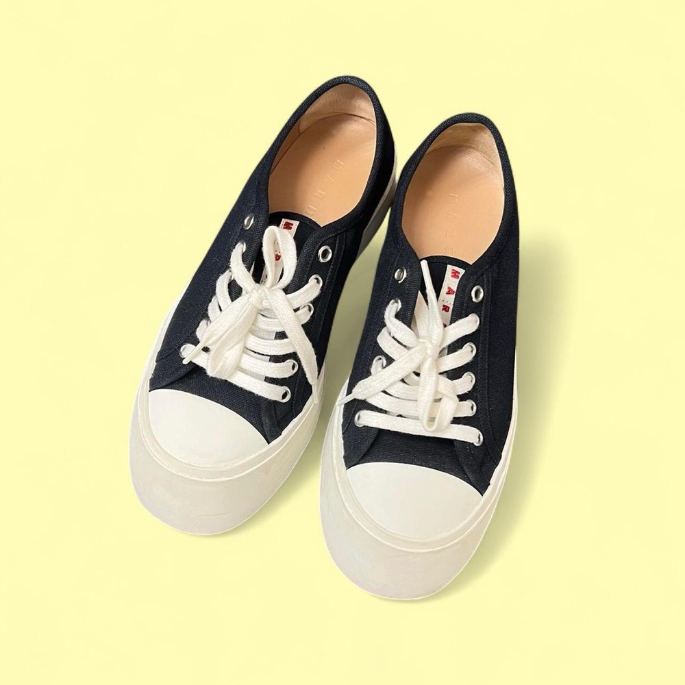 Marni black canvas Pablo sneakers EU 39